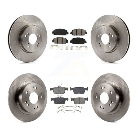 Front Rear Disc Brake Rotors And Semi-Metallic Pads Kit For Honda Accord K8S-103870
