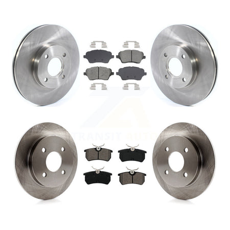 Front Rear Disc Brake Rotors And Semi-Metallic Pads Kit For 2014-2019 Ford Fiesta ST K8S-103872