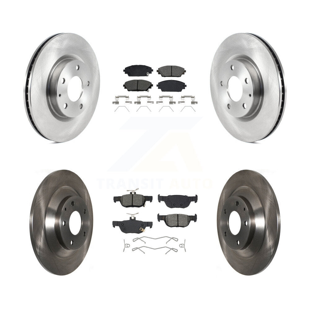 Front Rear Disc Brake Rotors And Semi-Metallic Pads Kit For Mazda CX-30 K8S-103876
