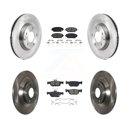 Front Rear Disc Brake Rotors And Semi-Metallic Pads Kit For Mazda CX-30 K8S-103876