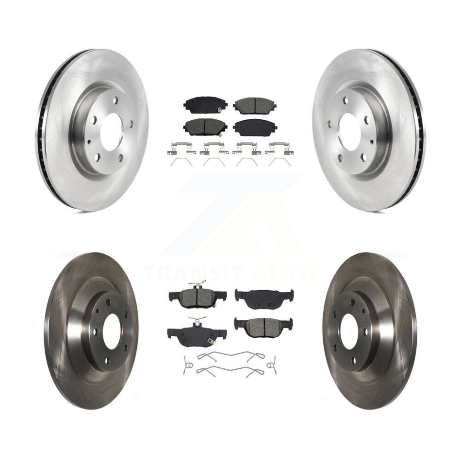 Front Rear Disc Brake Rotors And Semi-Metallic Pads Kit For Mazda CX-30 K8S-103876