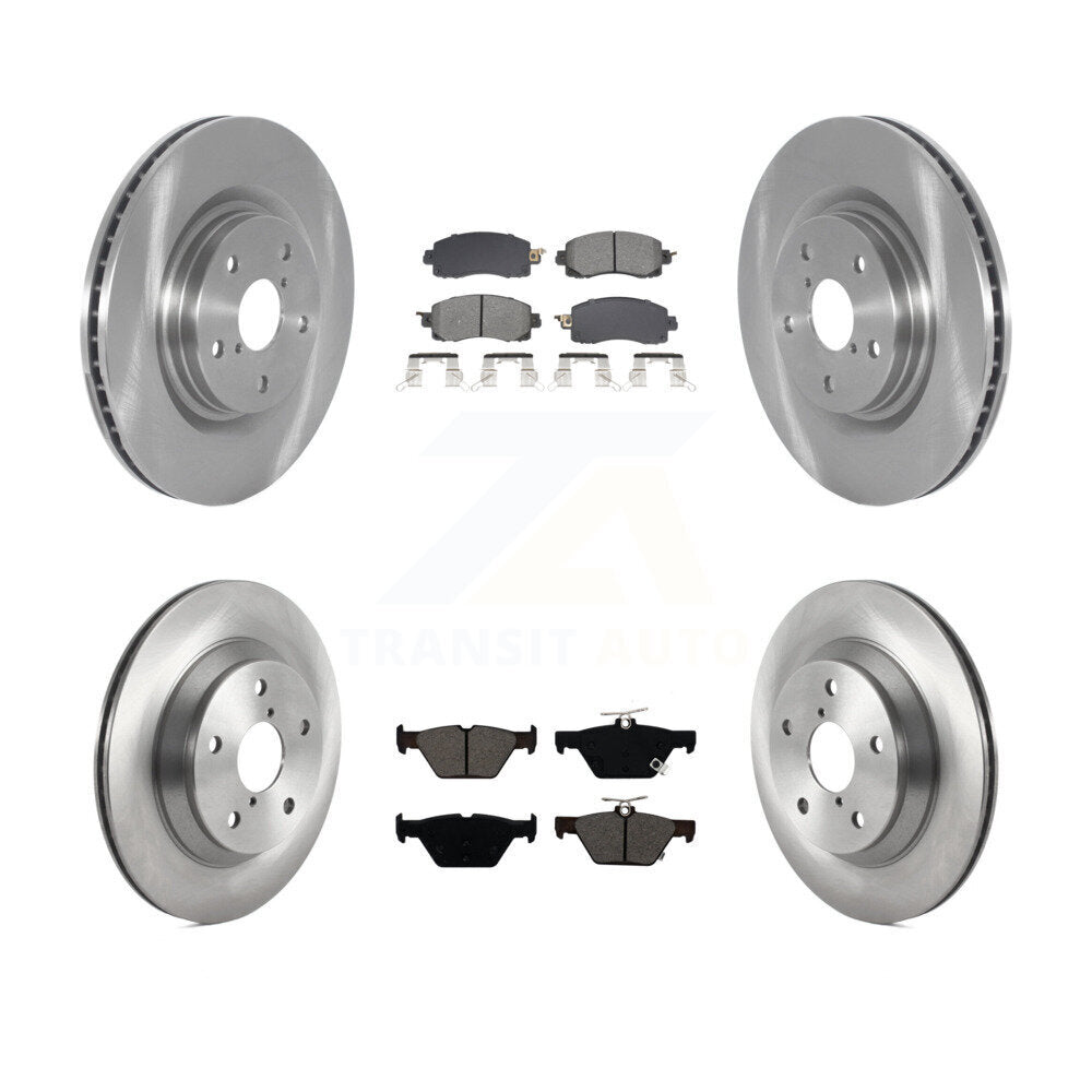 Front Rear Disc Brake Rotors And Semi-Metallic Pads Kit For Subaru Forester Crosstrek K8S-103880
