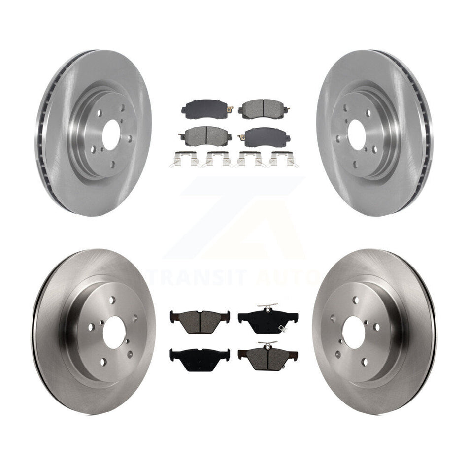 Front Rear Disc Brake Rotors And Semi-Metallic Pads Kit For Subaru Outback WRX Legacy K8S-103882