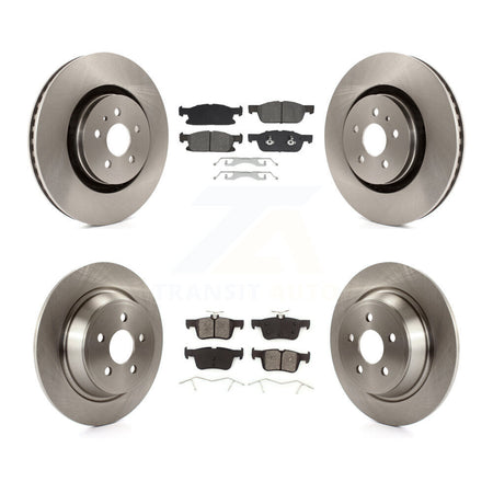 Front Rear Disc Brake Rotor Semi-Metallic Pad Kit For Ford Fusion Lincoln MKZ Continental K8S-103886