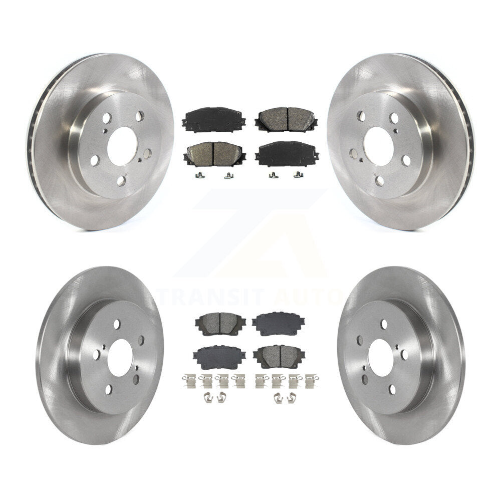 Front Rear Disc Brake Rotors And Semi-Metallic Pads Kit For Toyota Corolla K8S-103887