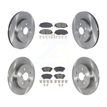 Front Rear Disc Brake Rotors And Semi-Metallic Pads Kit For Toyota Corolla K8S-103889
