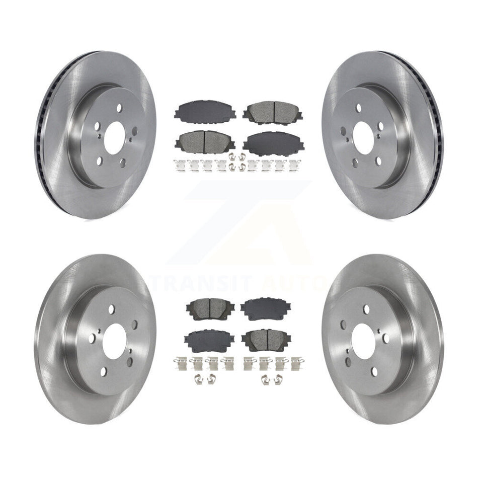 Front Rear Disc Brake Rotors And Semi-Metallic Pads Kit For Toyota Corolla K8S-103889