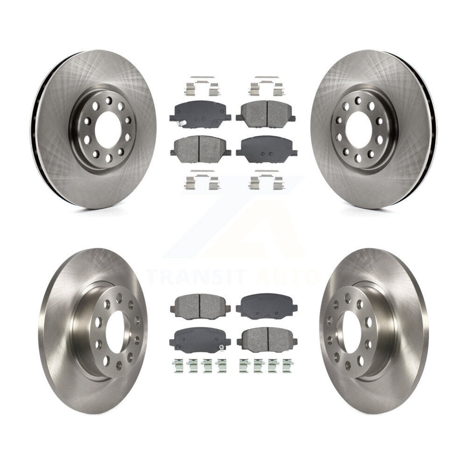 Front Rear Disc Brake Rotors And Semi-Metallic Pads Kit For Jeep Renegade Fiat 500X K8S-103891