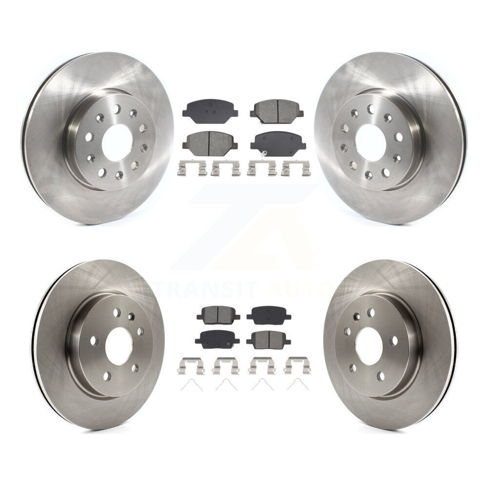 Front Rear Brake Rotor Semi-Metallic Pad Kit For Chevrolet Camaro Without Brembo Calipers K8S-103894