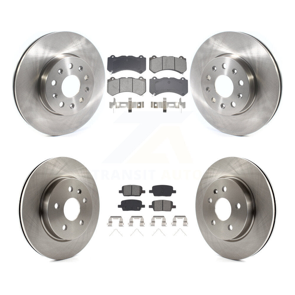 Front Rear Disc Brake Rotors And Semi-Metallic Pads Kit For Chevrolet Camaro LT LS K8S-103895