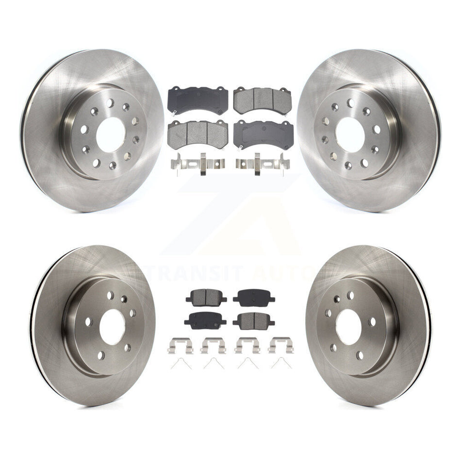 Front Rear Disc Brake Rotors And Semi-Metallic Pads Kit For Chevrolet Camaro LT LS K8S-103895