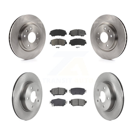 Front Rear Disc Brake Rotors And Semi-Metallic Pads Kit For Nissan Rogue Sport Qashqai K8S-103902