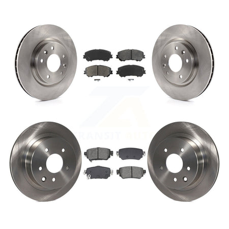 Front Rear Disc Brake Rotors And Semi-Metallic Pads Kit For 2019 Nissan Rogue Sport S K8S-103904