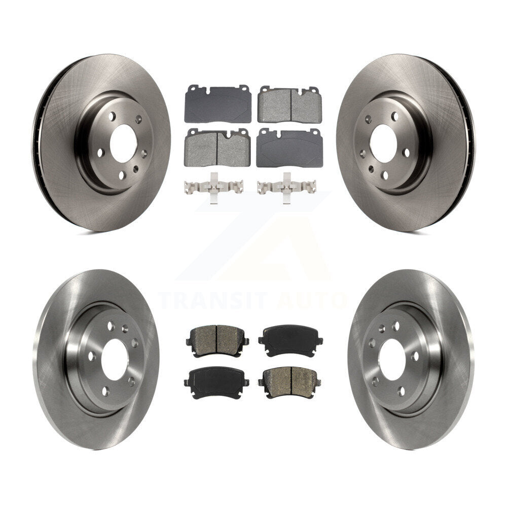 Front Rear Disc Brake Rotors And Semi-Metallic Pads Kit For 2016 Audi Q5 FLEX engine K8S-103909