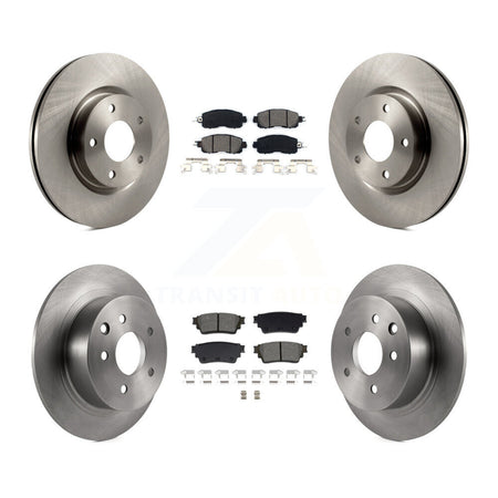 Front Rear Brake Rotors Semi-Metallic Pad Kit For Nissan Altima With Manual Parking K8S-103910