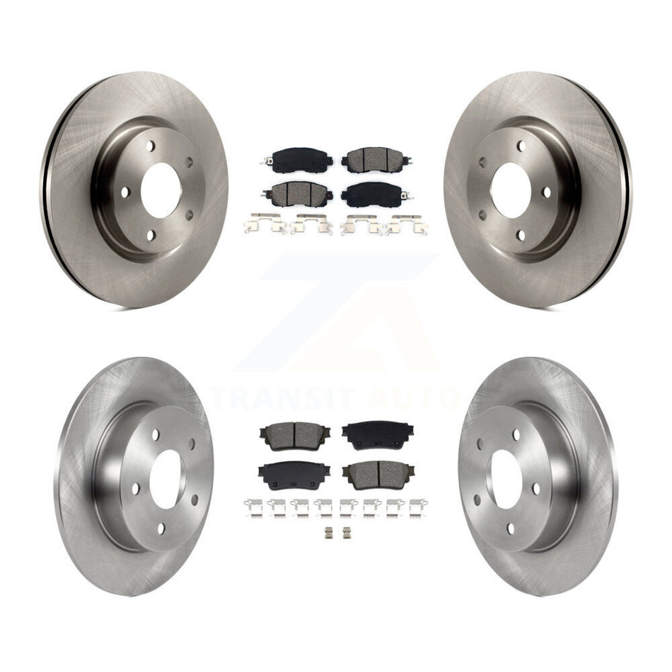 Front Rear Disc Brake Rotors And Semi-Metallic Pads Kit For Nissan Altima K8S-103911