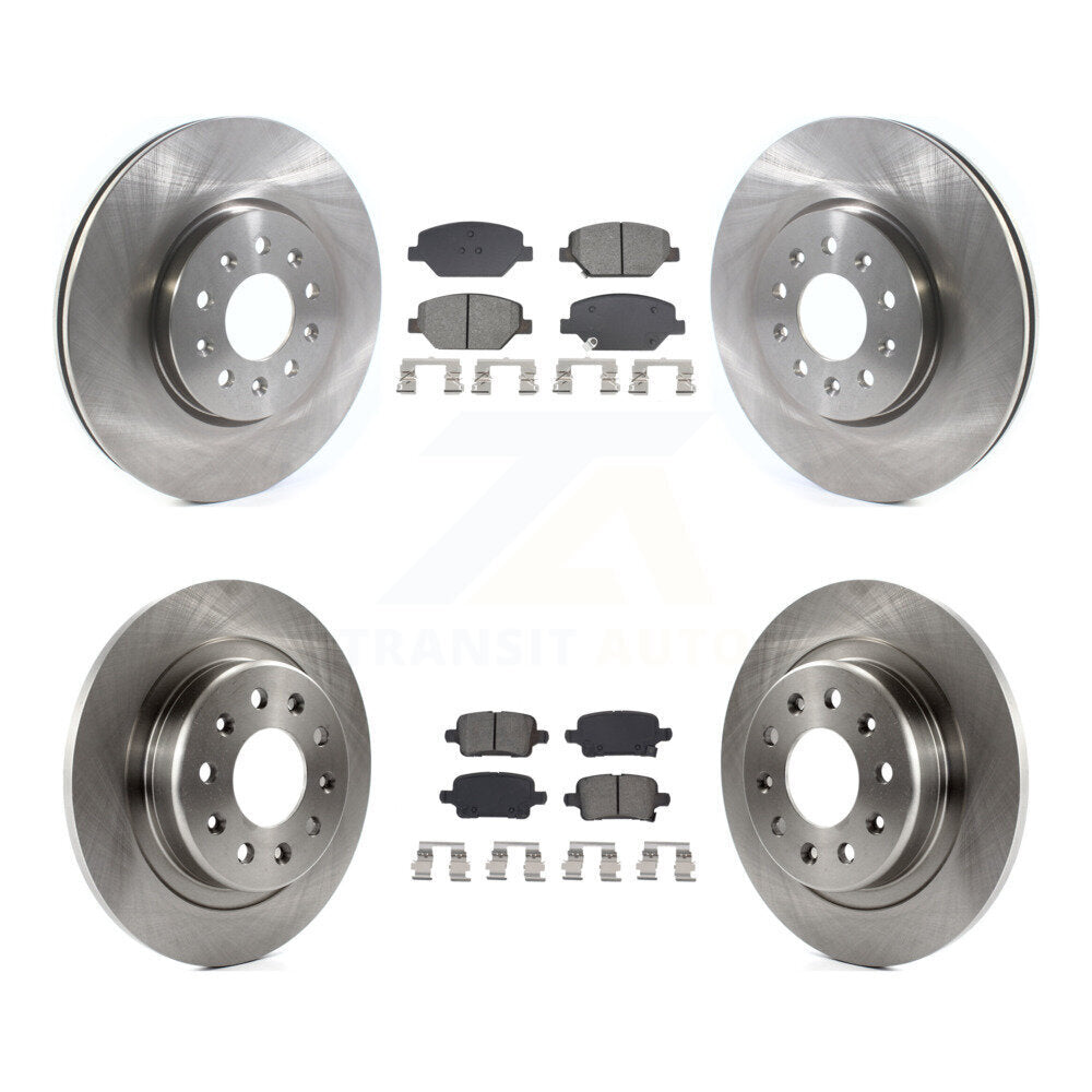 Front Rear Disc Brake Rotor Semi-Metallic Pad Kit For Chevrolet Equinox GMC Terrain Buick K8S-103912