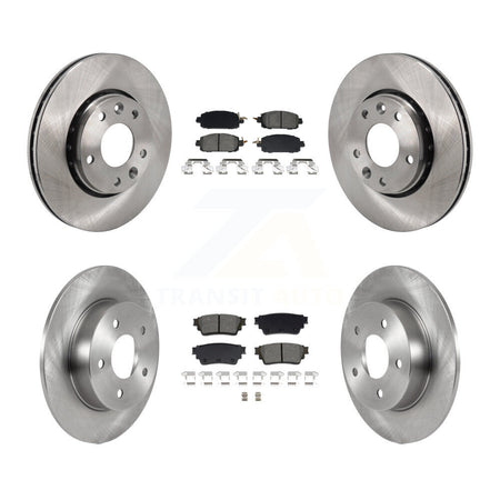 Front Rear Brake Rotor Semi-Metallic Pad Kit For Nissan Kicks SV SR with Disc rear brakes K8S-103926