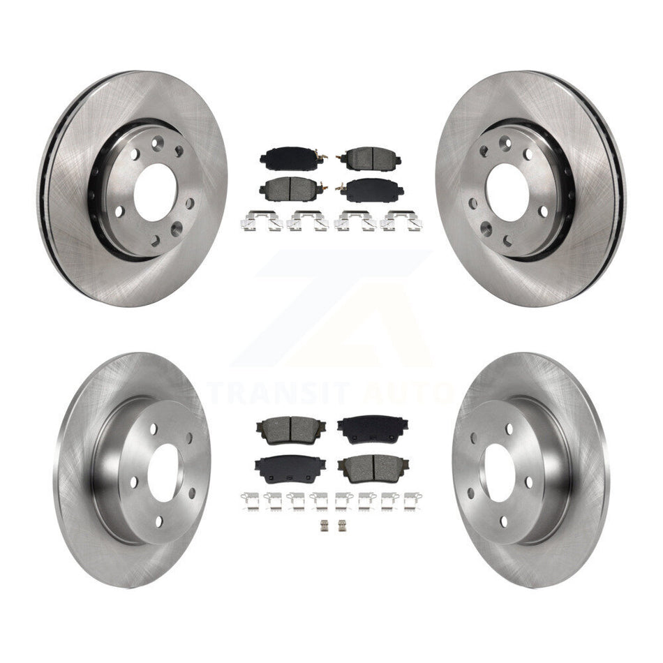Front Rear Brake Rotor Semi-Metallic Pad Kit For Nissan Kicks SV SR with Disc rear brakes K8S-103926