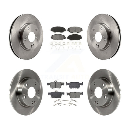 Front Rear Disc Brake Rotors And Semi-Metallic Pads Kit For Honda Civic K8S-103929