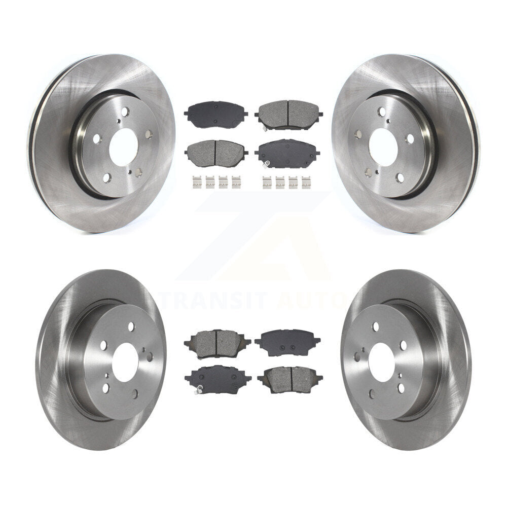 Front Rear Disc Brake Rotors And Semi-Metallic Pads Kit For Toyota C-HR K8S-103932