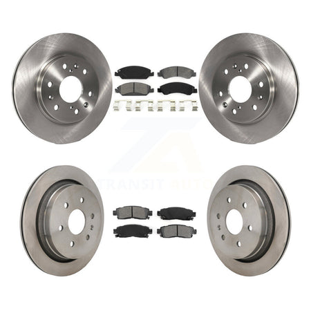 Front Rear Disc Brake Rotors And Semi-Metallic Pads Kit For Cadillac XTS K8S-103935