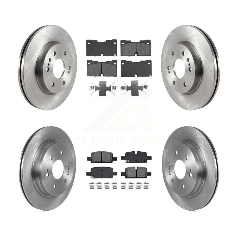 Front Rear Brake Rotor & Semi-Metallic Pad Kit For GMC Chevrolet Silverado 1500 Sierra XL K8S-103936