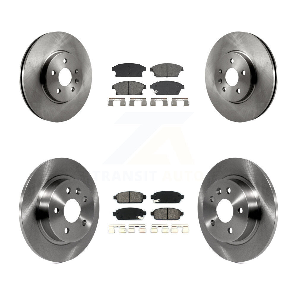 Front Rear Brake Rotors & Semi-Metallic Pad Kit For 2013-2017 Chevrolet Trax Buick Encore K8S-103938