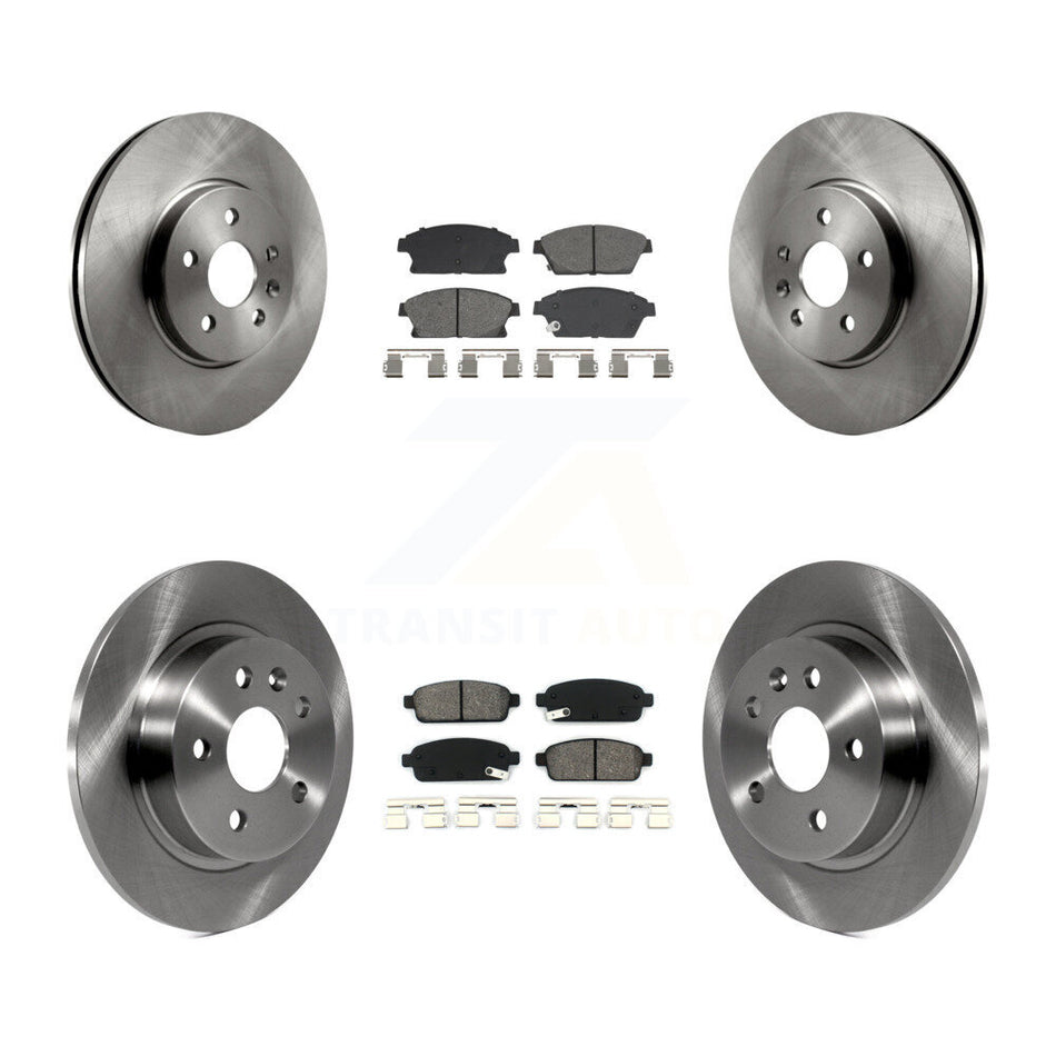Front Rear Brake Rotors & Semi-Metallic Pad Kit For 2013-2017 Chevrolet Trax Buick Encore K8S-103938
