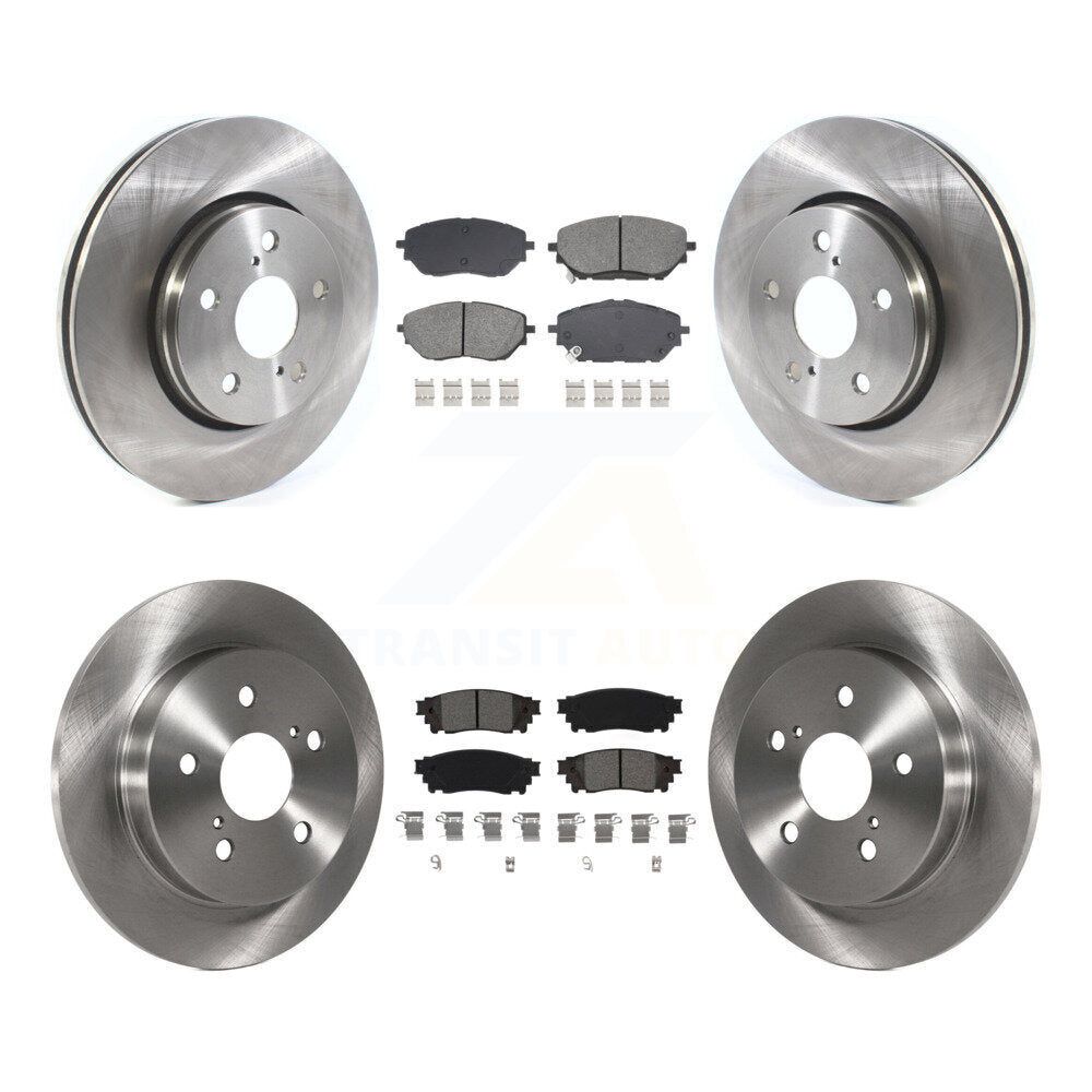 Front Rear Disc Brake Rotors And Semi-Metallic Pads Kit For 2018 Toyota C-HR K8S-103939