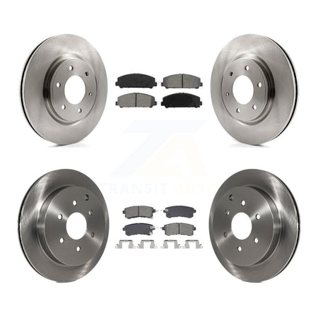Front Rear Disc Brake Rotors & Semi-Metallic Pad Kit For INFINITI QX80 Nissan Armada QX56 K8S-103941