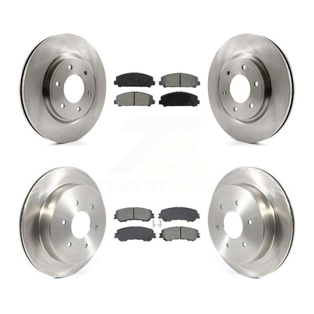 Front Rear Disc Brake Rotors And Semi-Metallic Pads Kit For 2017-2023 Nissan TITAN K8S-103943