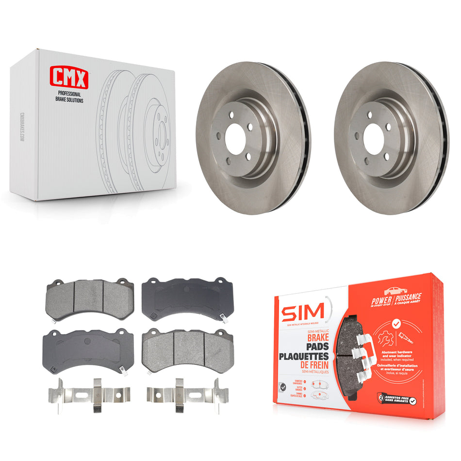 Front Disc Brake Rotors And Semi-Metallic Pads Kit For Dodge Challenger Charger K8S-103948