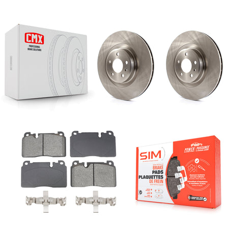 Front Disc Brake Rotors And Semi-Metallic Pads Kit For Audi Q5 K8S-103985