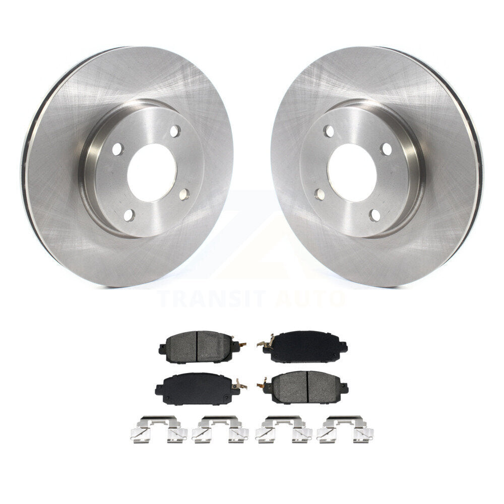 Front Disc Brake Rotors And Semi-Metallic Pads Kit For 2024 Nissan Sentra S SV SR K8S-103999