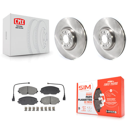 Front Disc Brake Rotors And Semi-Metallic Pads Kit For Volkswagen Atlas Cross Sport K8S-104011