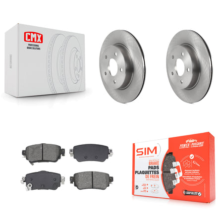 Rear Disc Brake Rotors And Semi-Metallic Pads Kit For Nissan Rogue Sport Qashqai LEAF K8S-104024