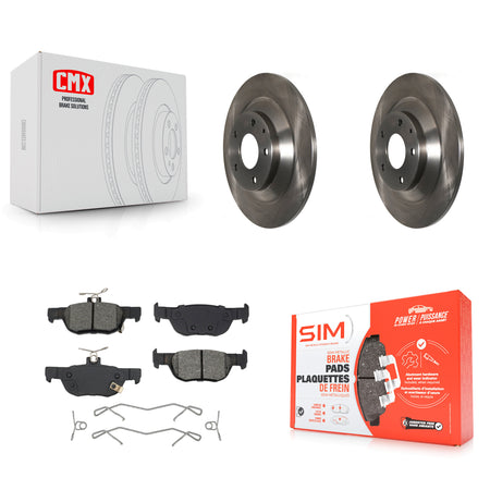 Rear Disc Brake Rotors And Semi-Metallic Pads Kit For Mazda CX-30 MX-30 EV K8S-104045