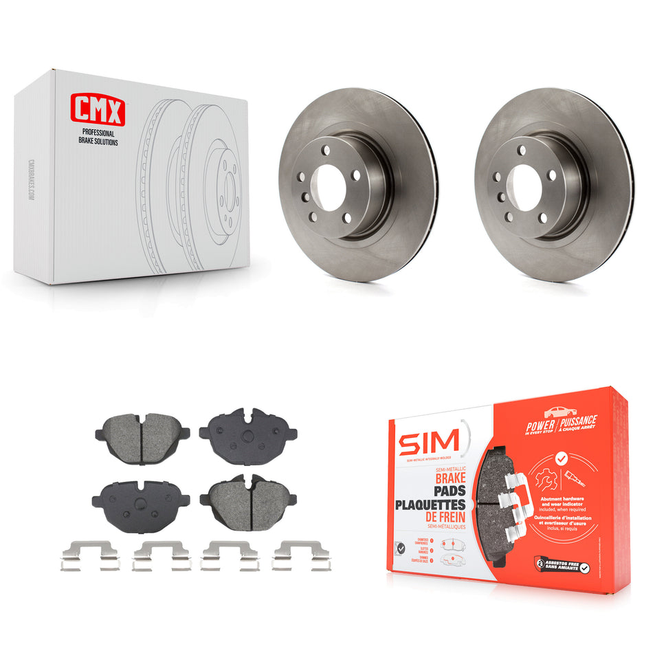 Rear Disc Brake Rotors And Semi-Metallic Pads Kit For BMW X3 X4 K8S-104060