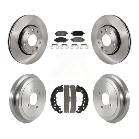 Front Rear Disc Brake Rotors Semi-Metallic Pads And Drum Kit For Nissan Kicks K8S-104079