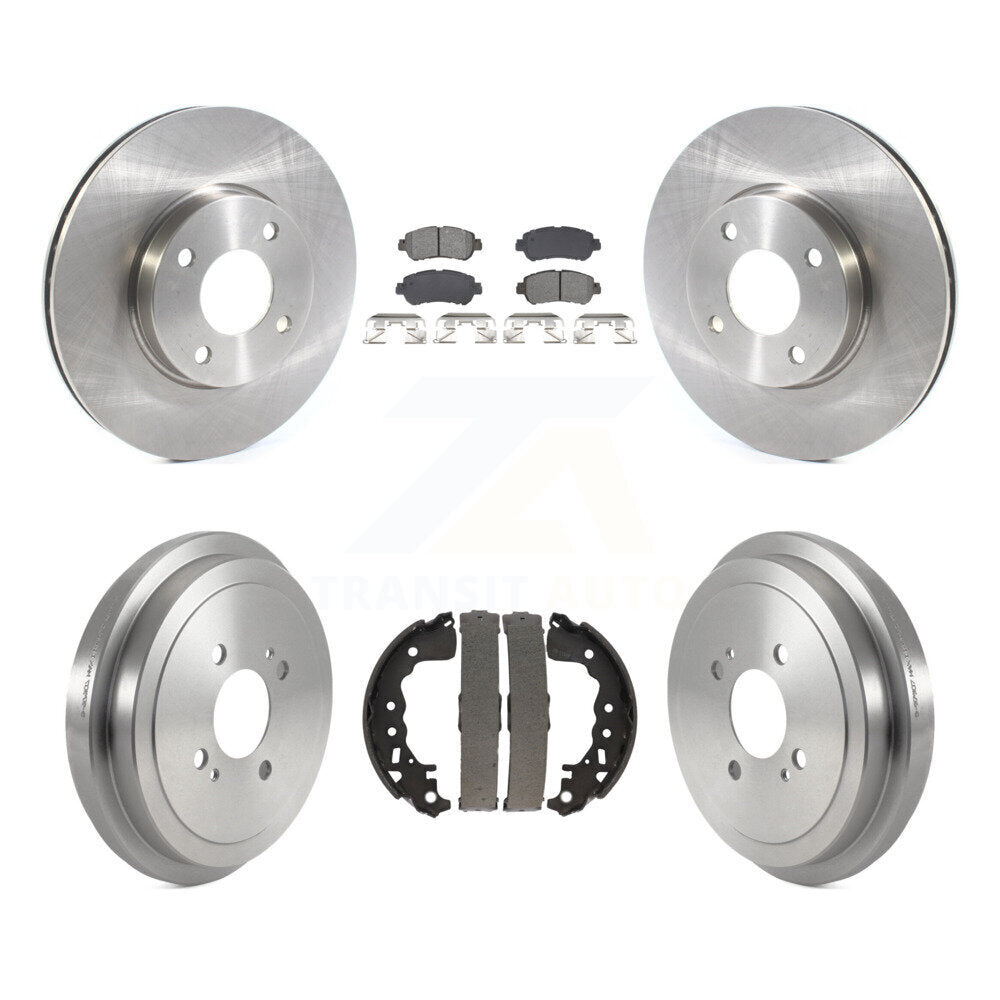 Front Rear Disc Brake Rotors Semi-Metallic Pads And Drum Kit For Nissan Kicks Versa K8S-104081