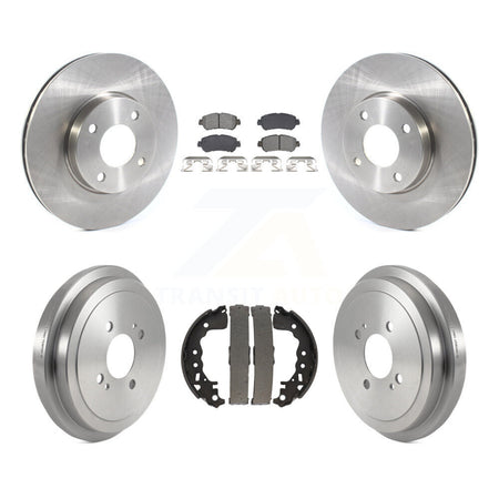 Front Rear Disc Brake Rotors Semi-Metallic Pads And Drum Kit For Nissan Kicks Versa K8S-104081