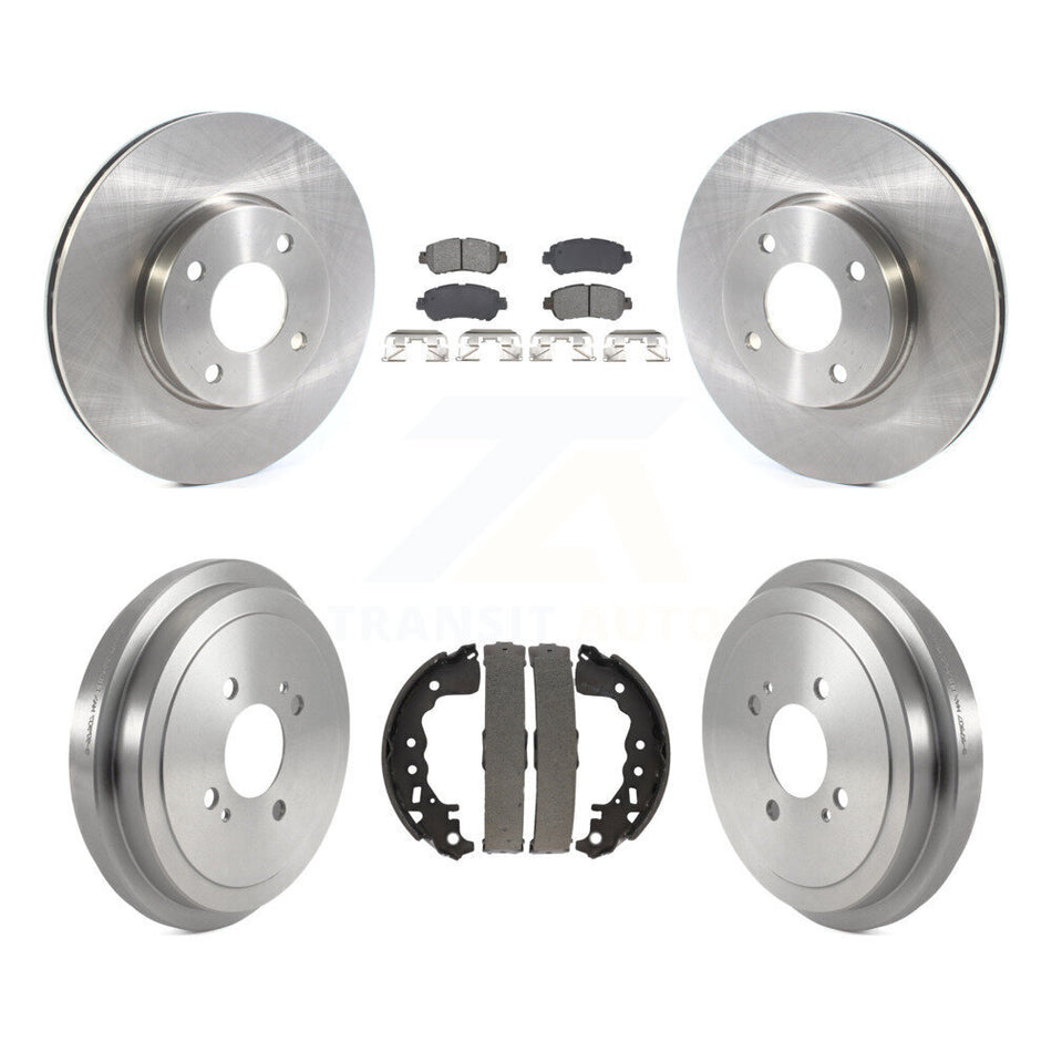 Front Rear Disc Brake Rotors Semi-Metallic Pads And Drum Kit For Nissan Kicks Versa K8S-104081