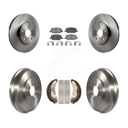 Front Rear Disc Brake Rotors Semi-Metallic Pads And Drum Kit For Chevrolet Trax K8S-104084