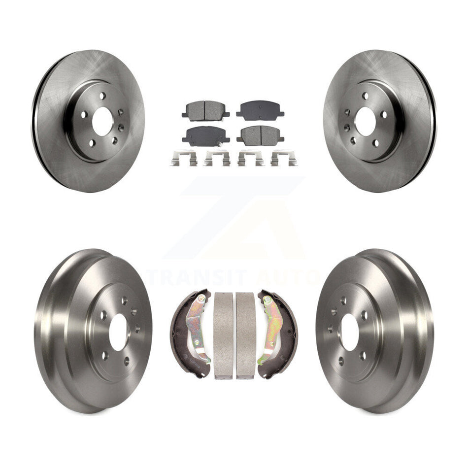 Front Rear Disc Brake Rotors Semi-Metallic Pads And Drum Kit For Chevrolet Trax K8S-104084