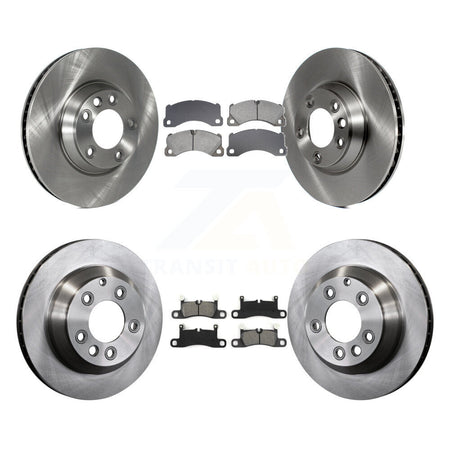 Front Rear Disc Brake Rotors And Semi-Metallic Pads Kit (6Pc) For Porsche Cayenne K8S-104090