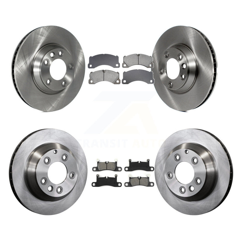 Front Rear Disc Brake Rotors And Semi-Metallic Pads Kit (6Pc) For Porsche Cayenne K8S-104090