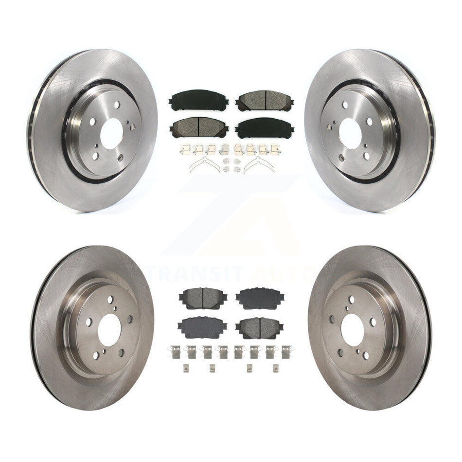 Front Rear Brake Rotors & Semi-Metallic Pad Kit For Lexus NX350h NX350 NX250 Toyota Crown K8S-104106