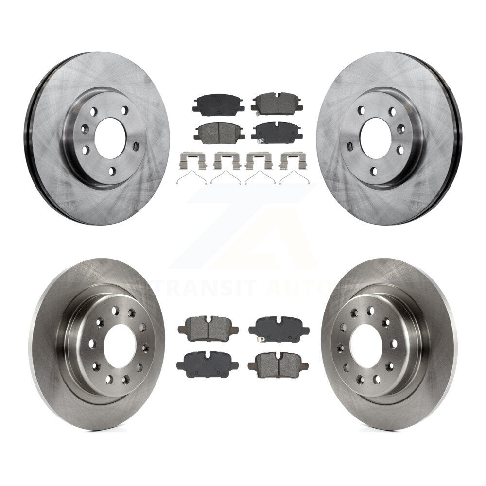 Front Rear Brake Rotor And Semi-Metallic Pad Kit For Chevrolet Equinox GMC Terrain Malibu K8S-104112