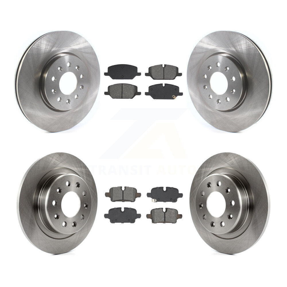 Front Rear Disc Brake Rotors Semi-Metallic Pad Kit For 2021 Chevrolet Equinox GMC Terrain K8S-104113